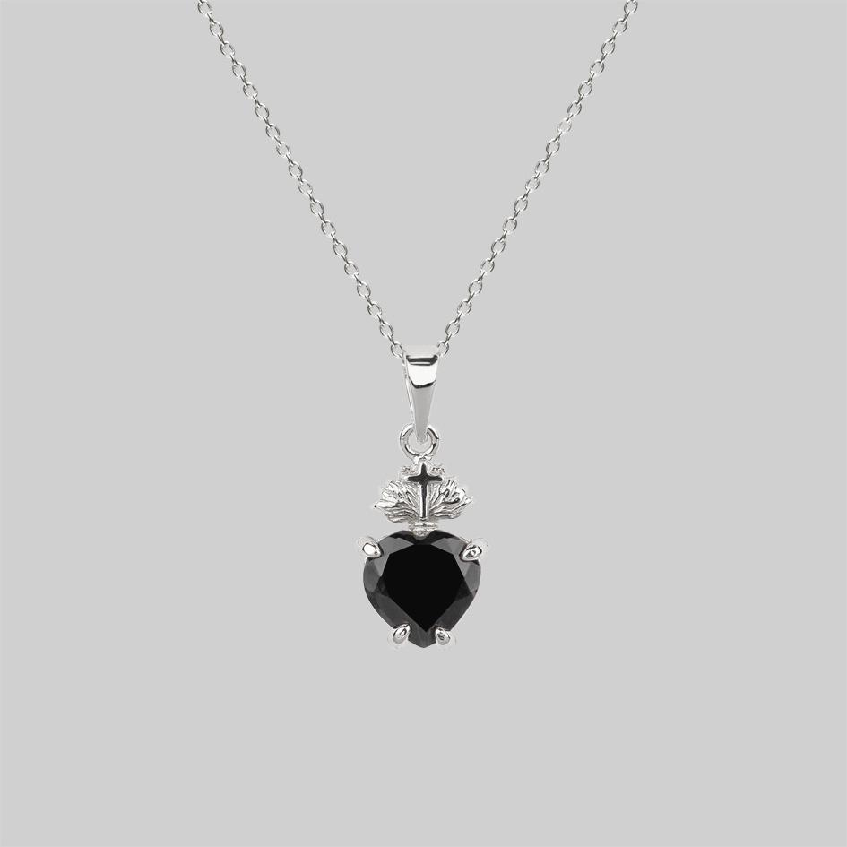 Natural Black Spinel Necklace Single Strand Round Shape Beads