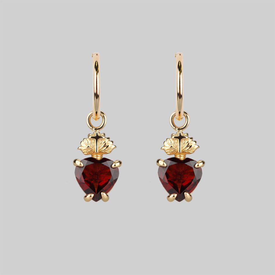 garnet earrings