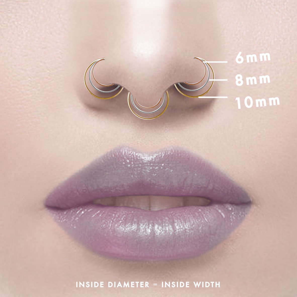 Nose Hoop Size Chart