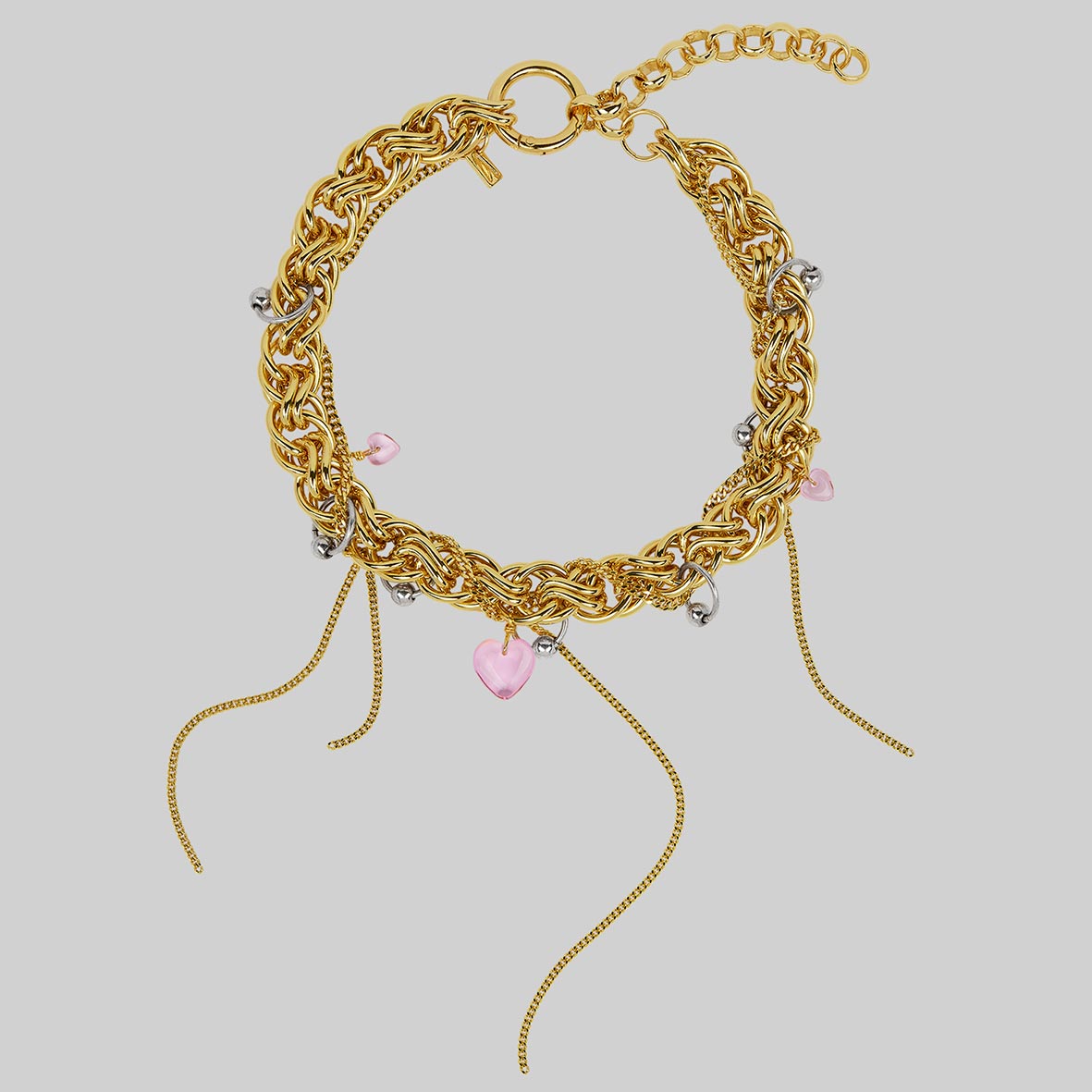 High neck store necklace gold