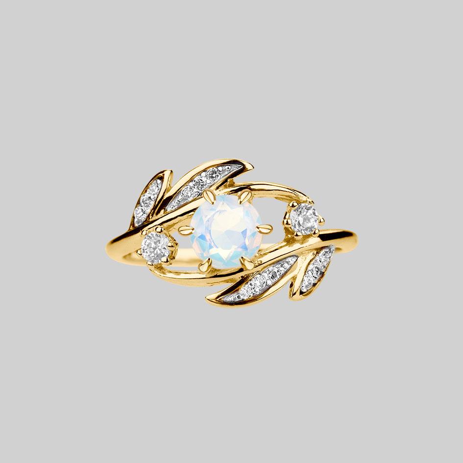 Opal on sale leaf ring