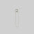 SOLENE. Safety Pin Single Earring - Silver