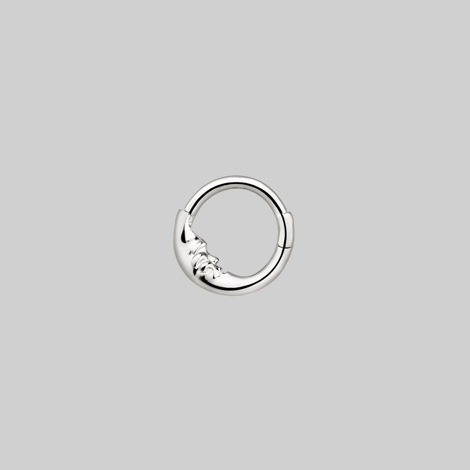 Ethnic Handmade style Real Solid Silver Piercing Septum Nose Ring 20g –  Karizma Jewels