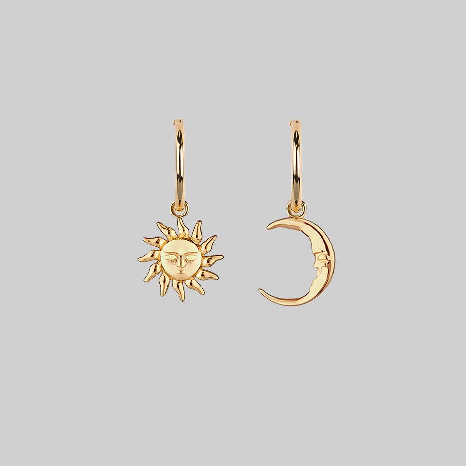 Sun Moon Earrings - 3D model by 3DJeweleryDesigns on Thangs