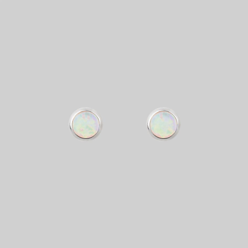 Unique Ethiopian Fire Opal Cabochon Earrings With 925 Sterling  Etsy in  2023  White opal earrings Ethiopian opal jewelry Opal earrings