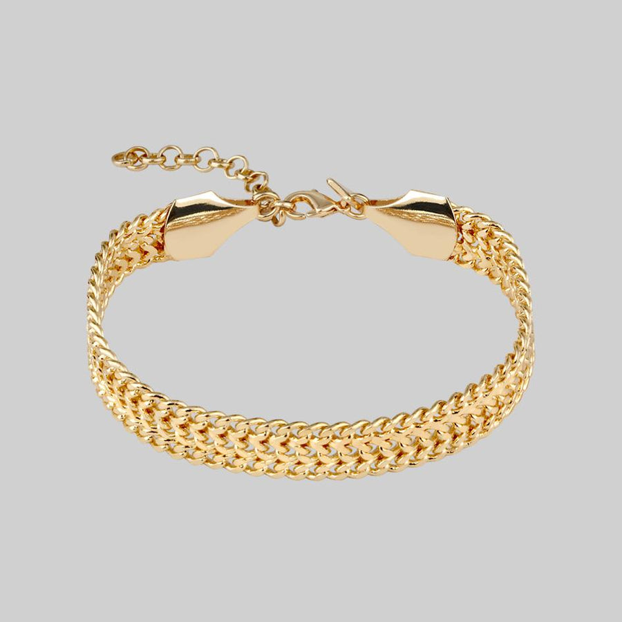 Get Blue Round Evil Eye Bracelet with Gold Plated Chain at  500  LBB Shop