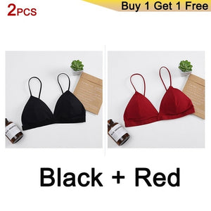 thin strap push up bra