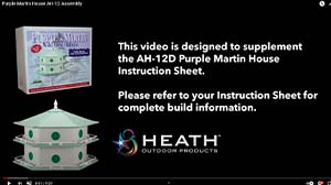 Heath AH-12D Purple Martin House Assembly Video