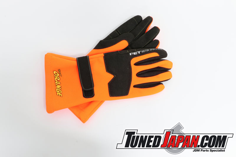 orange gloves