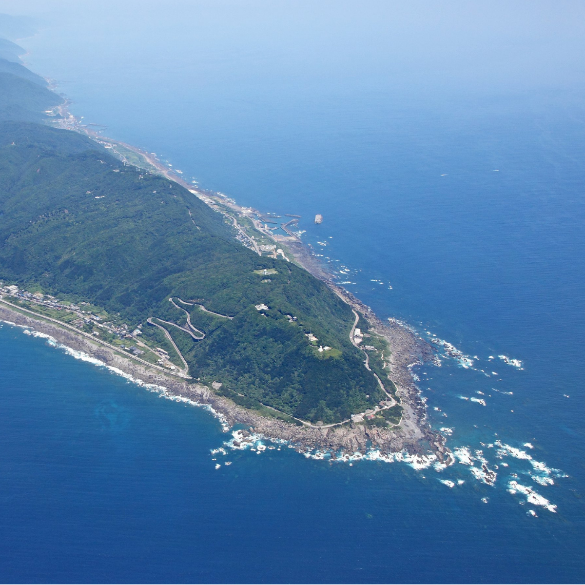 Bird eye view of Muroto Peninsula