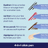 Alleyoop Pen Pal 4-in-1 Makeup Touch Up Pen - Make a Mauve