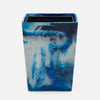 Pigeon & Poodle Bahia Square Wastebasket in Blue