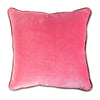 Furbish Studio Charliss Velvet Pillow - Light Pink + Rust