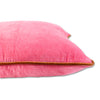 Furbish Studio Charliss Velvet Pillow - Light Pink + Rust