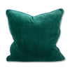 Furbish Studio Charliss Velvet Pillow - Green + Aqua