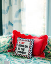 Furbish Studio A Lot Going On Needlepoint Pillow