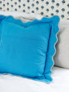 Furbish Studio Darcy Linen Pillow - Peacock + Aqua