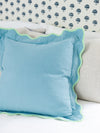 Furbish Studio Darcy Linen Pillow - Aqua + Mint