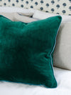 Furbish Studio Charliss Velvet Pillow - Green + Aqua