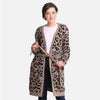 Weiche Robe/Cardigan mit Leopardenmuster