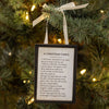 Ein Weihnachtslied-Schild-Ornament