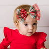 Plaid Bow Baby Headband