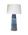 Lámpara de mesa plisada azul Jamie Young