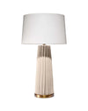 Jamie Young Cream Pleated Table Lamp