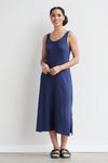 Faire Indigo Women's 100% Organic Cotton Midi Tank Dress