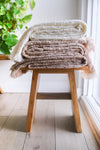 Pom Pom at Home Delphine Oversized Throw in Taupe