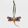 Joanna Buchanan Dragonfly hanging ornament, ruby and amethyst