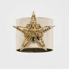 Joanna Buchanan Baguette star napkin rings, gold, set of two