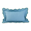 Furbish Studio Darcy Linen Lumbar Pillow - Aqua + Green