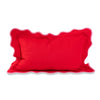 Furbish Studio Darcy Linen Lumbar Pillow - Cherry + Light Pink