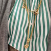 Klobige Halskette mit Schlaufenkette
