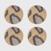 Joanna Buchanan Animal pattern coasters, gold