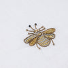 Joanna Buchanan Embroidered golden bee tablecloth, white