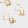 Joanna Buchanan Crab wine charms, rainbow