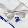 Joanna Buchanan Crab embroidered dinner napkins, white, set of two