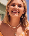 Kendra Scott Framed Kendall Gold Short Pendant Necklace in Lavender