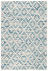 Dash &amp; Albert Melange Diamond Blue Waschbarer Teppich