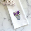 Lilac Jar Linen Towel