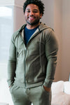 Men's Joey Zip-Up Bamboo & Organic Cotton Sweatshirt Hooded Jacket