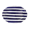 Vietri Amalfitana Cobalt Stripe Oval Platter