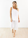 Jacaranda Living Amanda White Cotton PJ Set