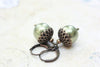 Pearl Acorn Earrings