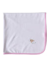 Jacaranda Living Baby Blanket, Bunny (Cream/Pink)