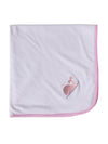 Jacaranda Living Baby Blanket, Whale (Pink)