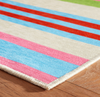 Dash & Albert Beach Stripe Multi Machine Washable Rug