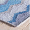 Dash & Albert Safety Net Blue Woven Wool Rug